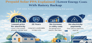Prepaid Solar PPA benefits — lowest electricity price, 25-year term, no utility rate increases, no monthly payments — Home Pro Roofing and Solar Sunnyvale CA