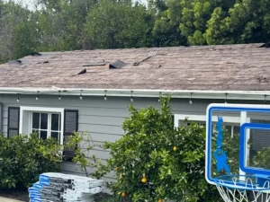 Aging Cal-Shake roof in Los Altos, CA before replacement by Home Pro Roofing and Solar