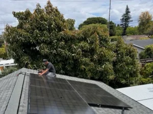 New composition shingle roof in Mountain View, CA installed by Home Pro Roofing and Solar