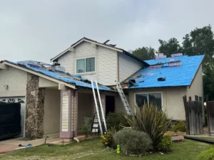 Aging composition shingle roof in San Jose, CA before replacement by Home Pro Roofing and Solar